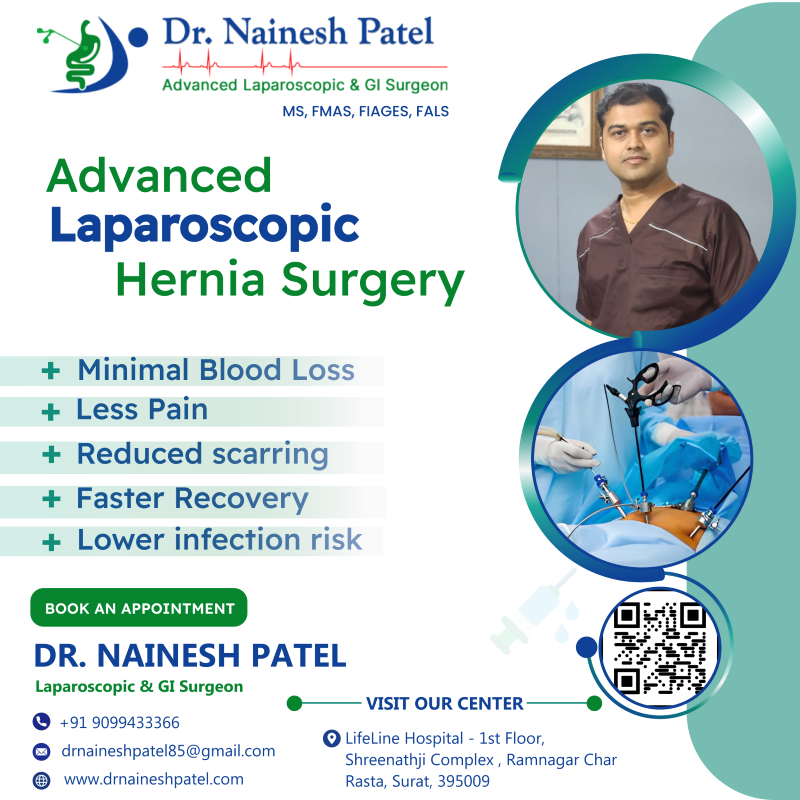 Leading Laparoscopic Hernia Repair in Surat | Trusted Surgeons